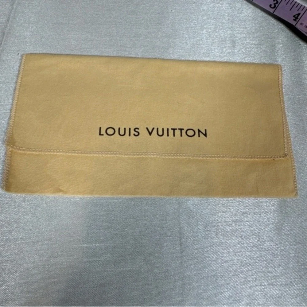 Louis Vuitton Vintage Tan Felt‎ Dust Bag Pouch for Wallets and Accessories